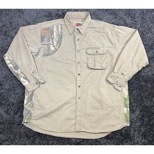 Pro Gear by Wrangler XXL Hunting Shirt Long Sleeve Camo‎ Accents Menswear